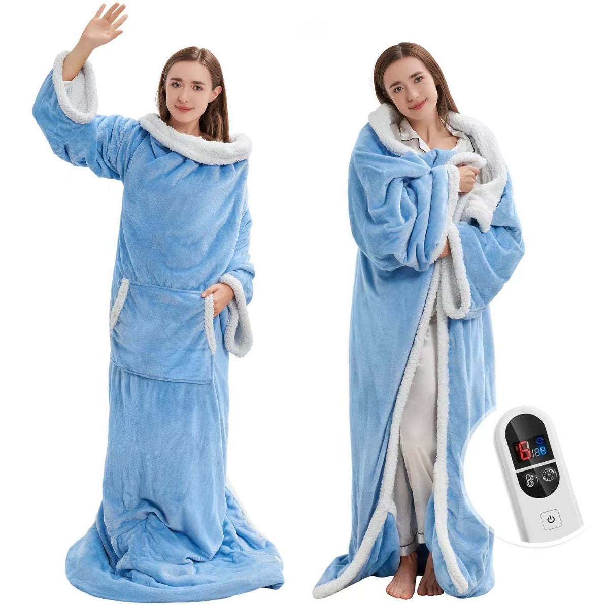 CozyNest Heated Wearable Blanket