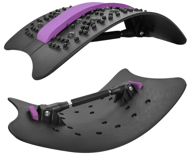124 Freely Adjustable Back Stretch Equipment Massager Stretching Device