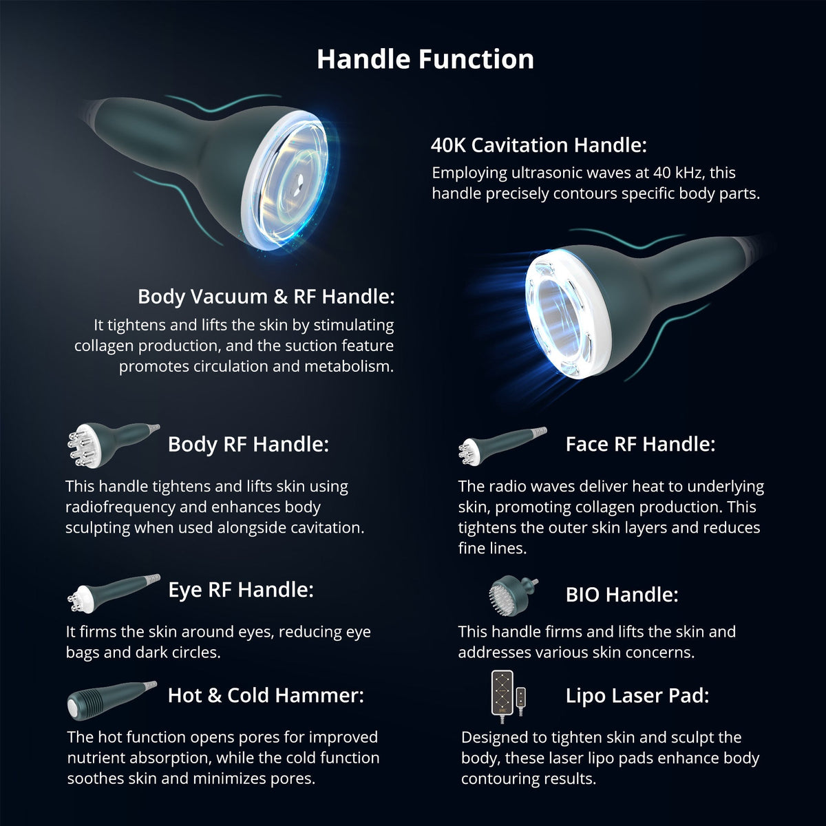 Shape Tactics Advanced 9-in-1 Ultrasonic Face & Body Contouring System