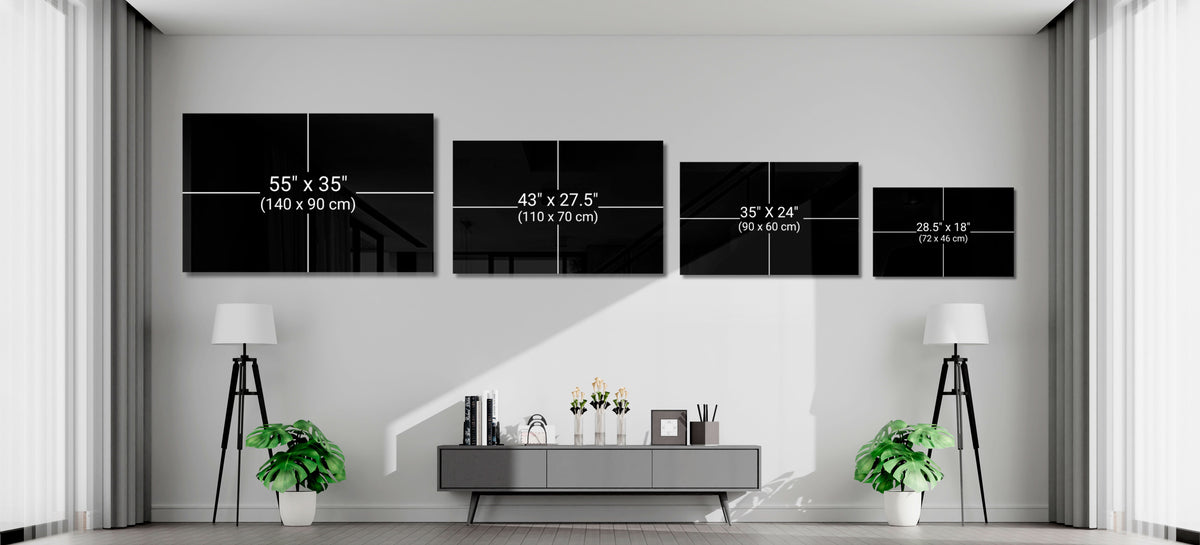 Golden Molten Moon Rower Sunset Glass Wall Art