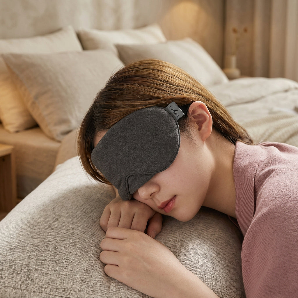 Travel Sleep Eye Mask, Black and Gray Options