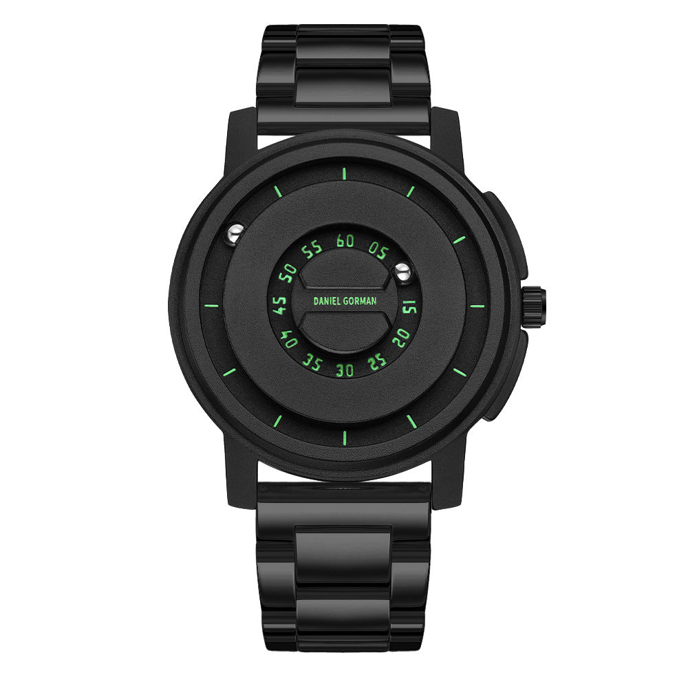 Brand-name Steel-band Sports Magnetic-levitation Silicone-ball Electronic Mens Watch