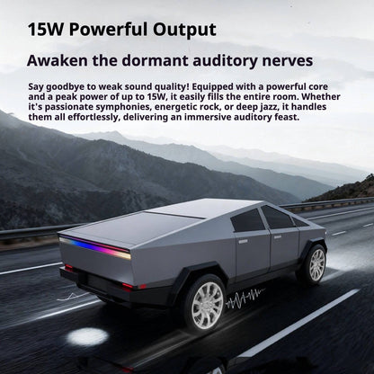 KP-828 Best-Selling Bluetooth Speaker Cyber Style Car Model With Dynamic Color Screen Wireless Subwoofer And Ambient Lighting Factory Direct Stock