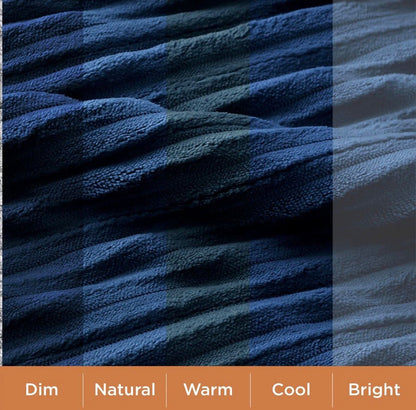 BEDSURE Electric Blanket, Soft Ribbed Flannel, Heating with 4 Time Settings, 6 Heat Levels, 3 hrs Timer Auto Shut Off, GentleSoft™
