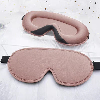 Contoured Memory Foam Sleep Mask with Nose-Wing Design