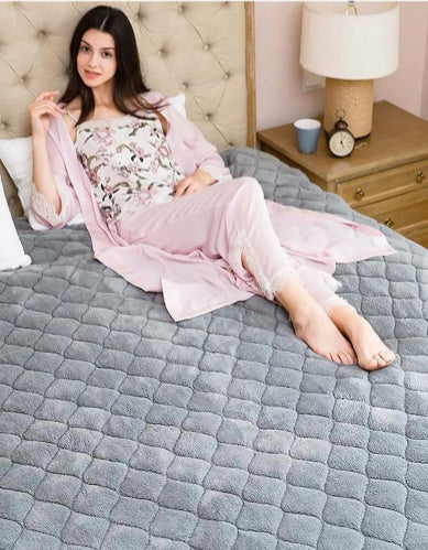 220V Electric Blanket with Dual Controls and 4 Heat Settings