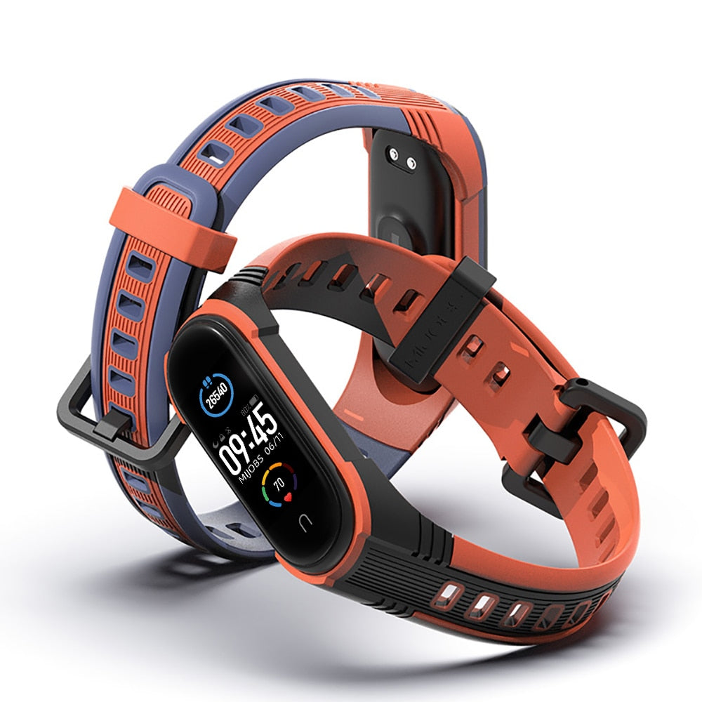 Sports two-tone silicone wristband
