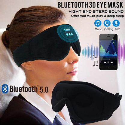 🎧 Wireless Bluetooth Sleep Eye Mask – Blackout Comfort with Music & Call Support