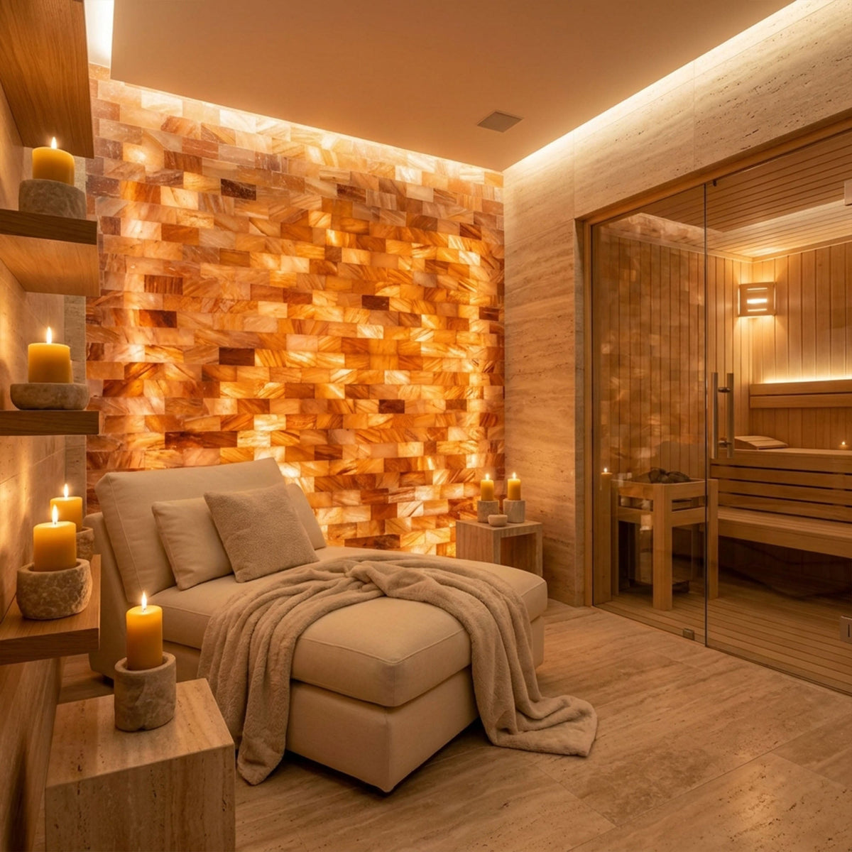 Himalayan Pink Salt Tiles (8x4x1) Set of 10 DIY Projects