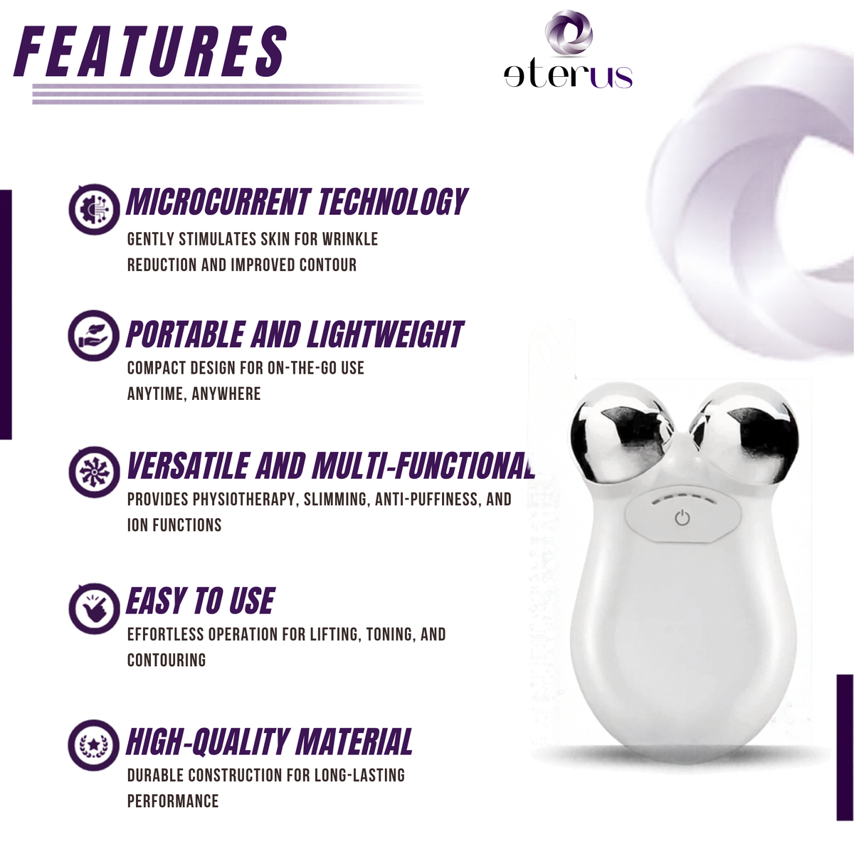 Microcurrent Facial Toning Massager