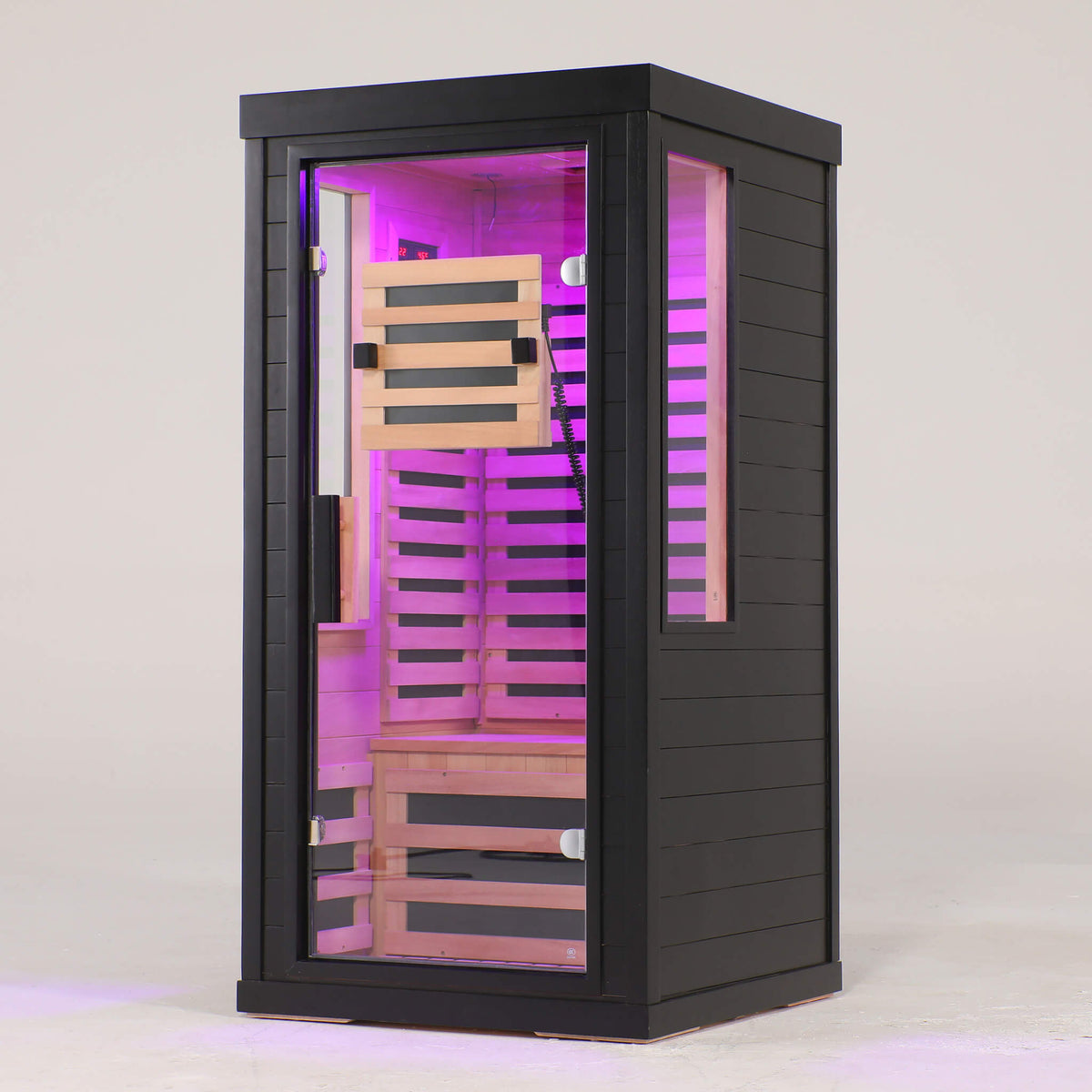 Aurelo 2-Person Low EMF Indoor Infrared Sauna With Red Light Therapy (SAK37542)