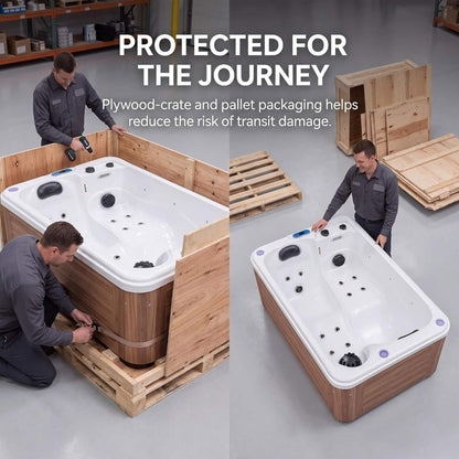 Aeris 2-Person Outdoor Hot Tub With 15 Hydro Jets And LED Lights (SAK15849)