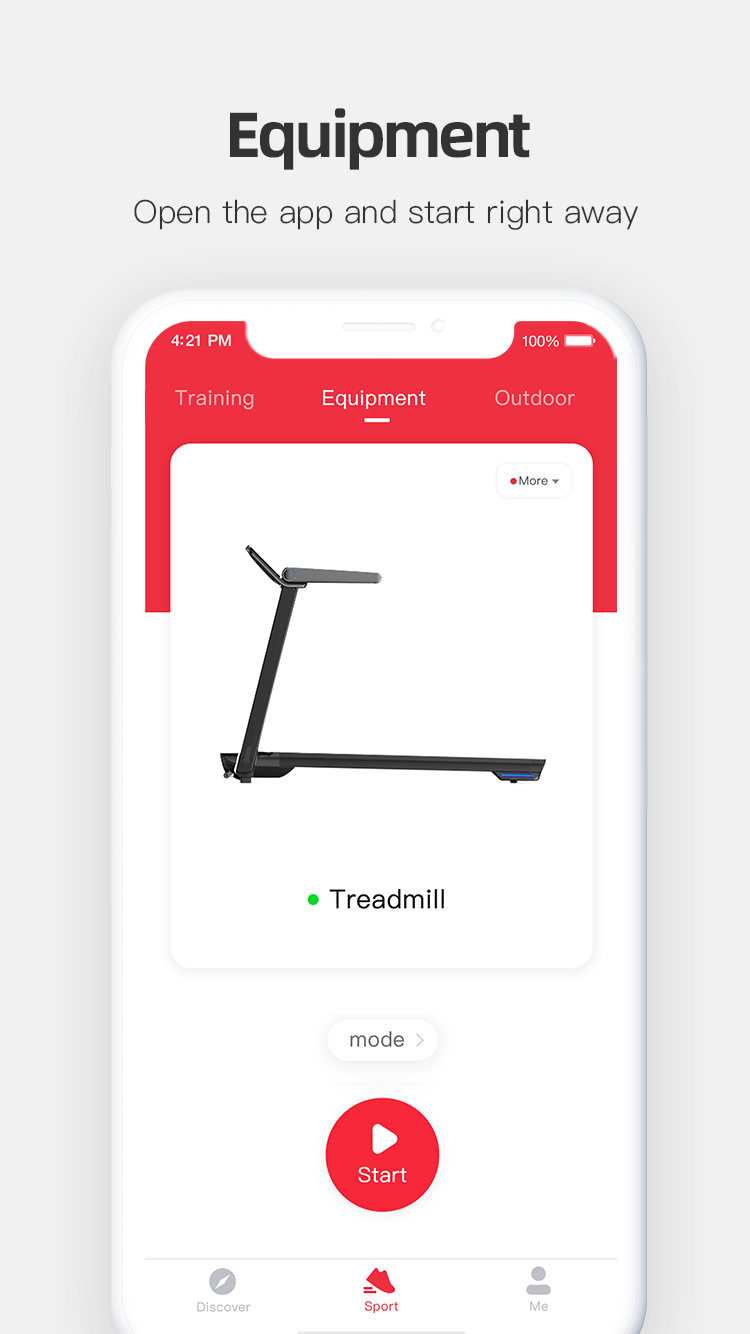 Foldable Treadmill with Fitshow App and Incline – Carbon Steel