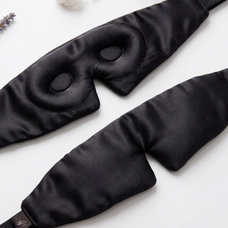 Mulberry Silk Sleep Mask with Wraparound Hook-and-Loop Closure