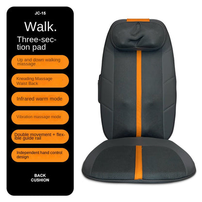 Shoulder Neck Lumbar Massage Cushion Home Cervical Back Walking Massager Waist Kneading Vibration Massage Pad
