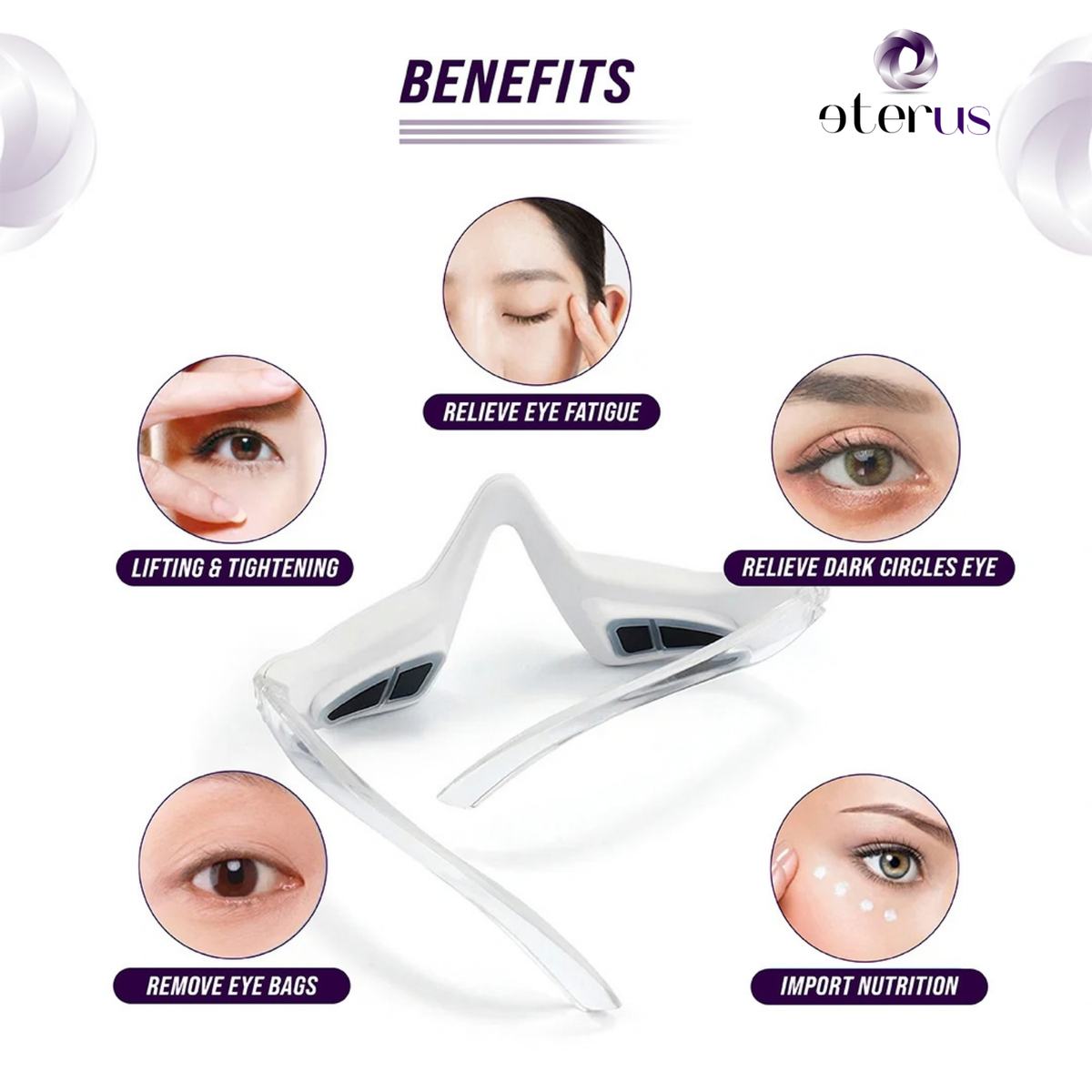Under-Eye Red Light Therapy Skin Care Massager