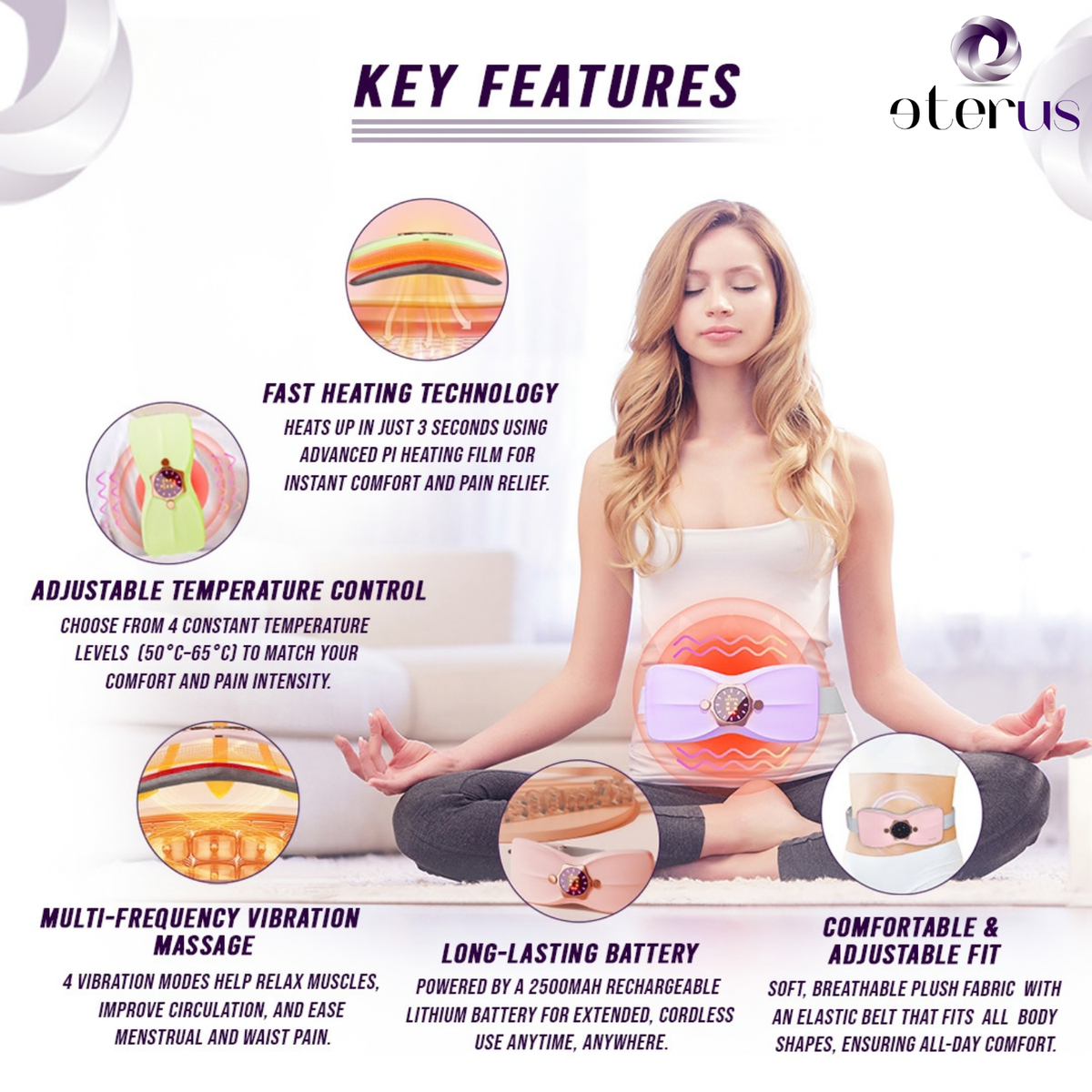 Electric Warming Belt Wellness Heating Pad