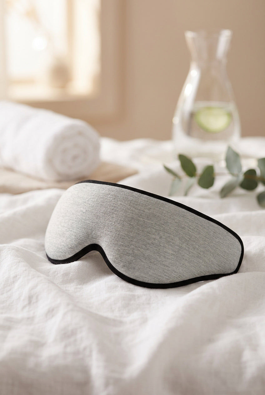 3D Modal Sleep Mask, Black or Midnight Gray