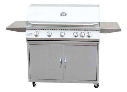 KoKoMo BBQ Grill Classic 40” 5-Burner Freestanding with Cart - 304 Stainless Steel