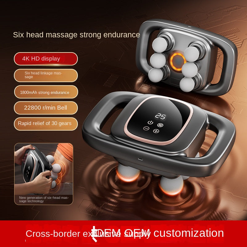 Cross-border Exclusive 16-Head Muscle Gun Multi-Head Strong Power Deep Tissue Massage English Version
