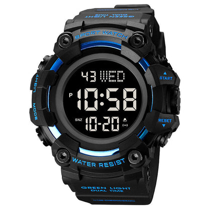 Fashion Large Dial Watch For Male Students Trendy Waterproof