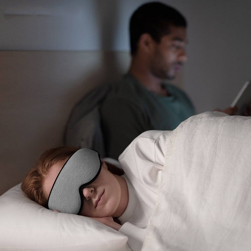 3D Modal Sleep Mask, Black or Midnight Gray
