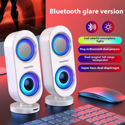 Computer Audio Desktop Speaker Subwoofer Wired Bluetooth Dual-use USB Interface