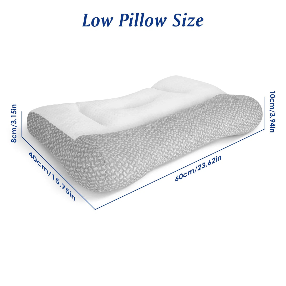 Contoured Down-Alternative Pillow with Ear Slot, High or Low