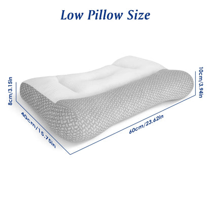 Contoured Down-Alternative Pillow with Ear Slot, High or Low