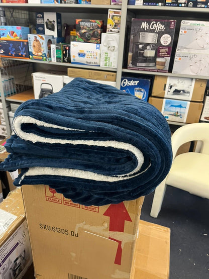 BEDSURE Electric Blanket, Soft Ribbed Flannel, Heating with 4 Time Settings, 6 Heat Levels, 3 hrs Timer Auto Shut Off, GentleSoft™