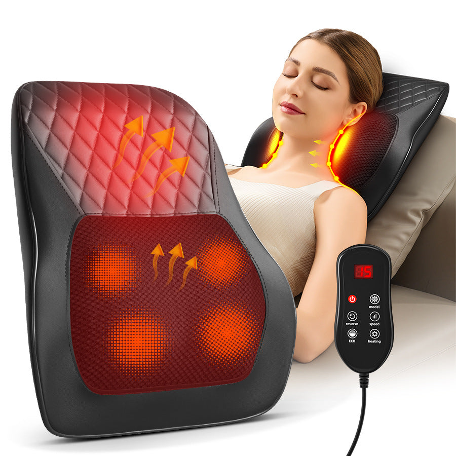 Home Use Multi-Function Massage Pillow for Neck, Shoulder, Waist, and Back with Electric Massager for Shoulder and Cervical Care