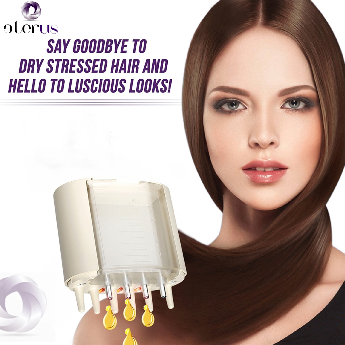 Electric Oil Applicator and Vibration Scalp Massager 2 in 1.