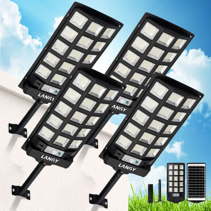 60W 90W Solar Outdoor Dusk to Dawn Lights with Remote Control
