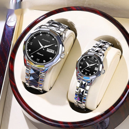 Casual Mechanical Watch With A Large Dial For Couples