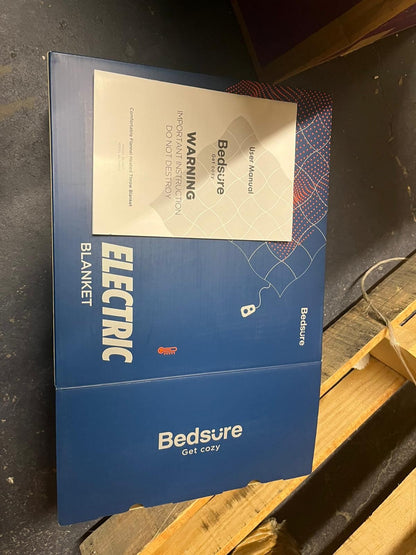 BEDSURE Electric Blanket, Soft Ribbed Flannel, Heating with 4 Time Settings, 6 Heat Levels, 3 hrs Timer Auto Shut Off, GentleSoft™