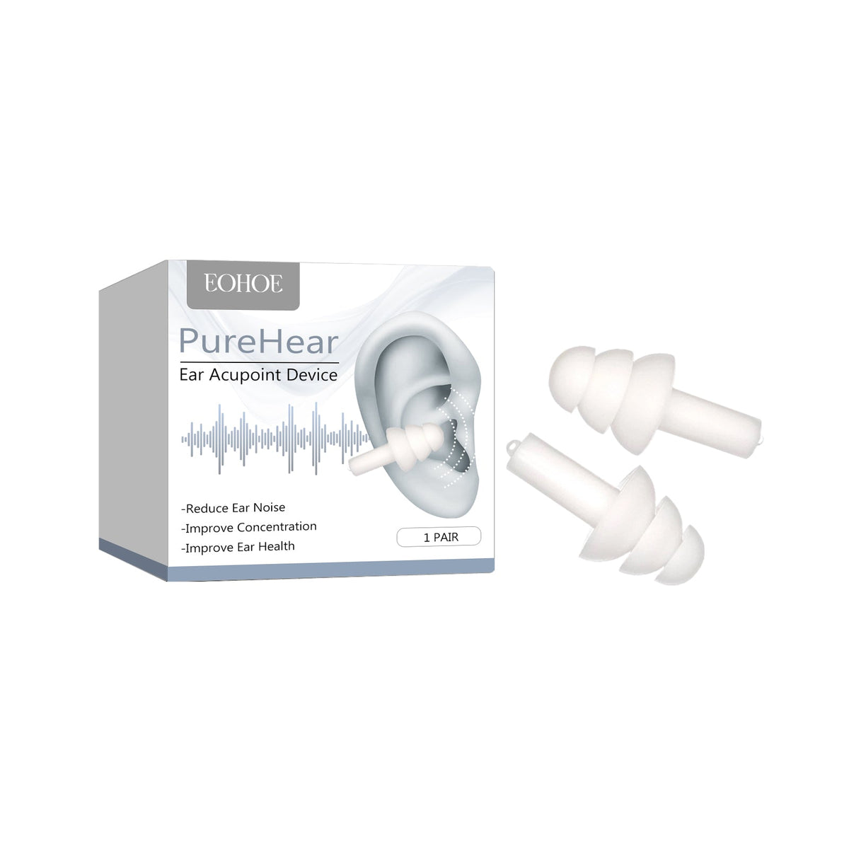 PureHear Ear Acupoint Device, Relieve Ear Discomfort Ear Ringing Ear Back Ear Kang Ear Acupoint Care Massage Plug