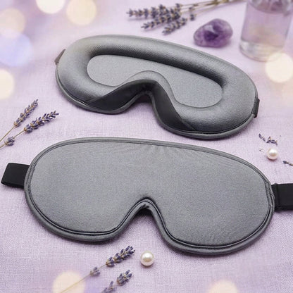 Contoured Memory Foam Sleep Mask with Nose-Wing Design