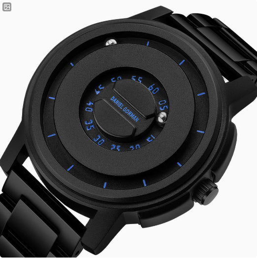 Brand-name Steel-band Sports Magnetic-levitation Silicone-ball Electronic Mens Watch
