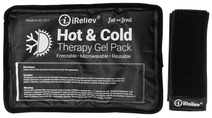 Premium Reusable Hot and Cold Therapy Gel Pack with Securement Straps
