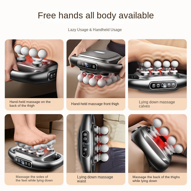 Cross-border Exclusive 16-Head Muscle Gun Multi-Head Strong Power Deep Tissue Massage English Version