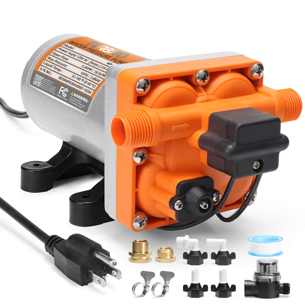 Rotorua RV Diaphragm Water Pressure Pump