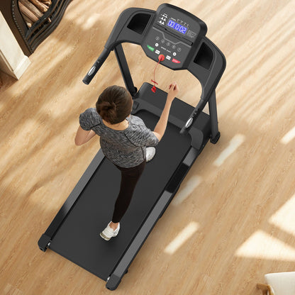 Foldable Treadmill with 2.5HP Electric Motor - Black