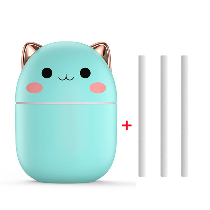Air Humidifier Cute Cat Ultra-Silent USB Office Household Bedroom Car Aromatherapy Air Purifier With Led Cool Mist Spray