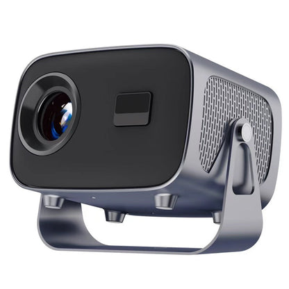 A10 Portable Smart Projector, Native 720P Support 4K Decoding, Android 14 System Auto Focus Auto Keystone Correction, Dual Band WiFi6 Bluetooth 5.4 Home Theater Projector With Rotatable Stand For Home