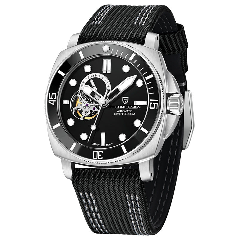 Fully Automatic Mechanical Watch With Luminous Display And Water Resistance For Men