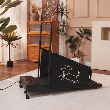 Dog Treadmill for Medium Dogs with Non-Slip Belt and Remote Control - Black