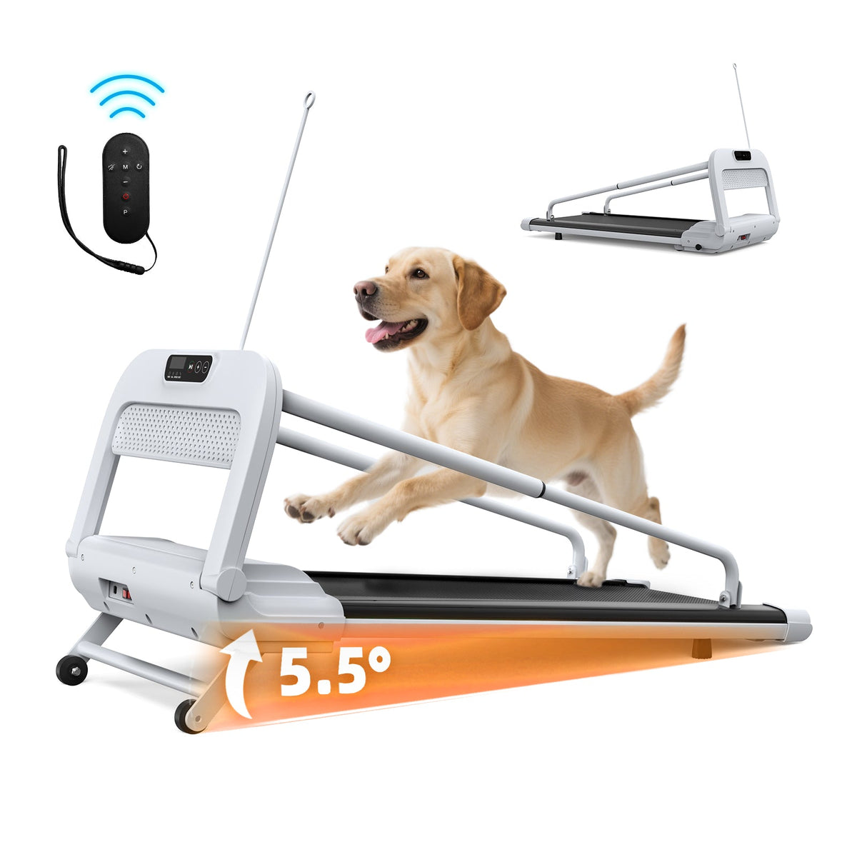 Quiet Smart Pet Treadmill with Adjustable Speed – For Small/Medium Dogs