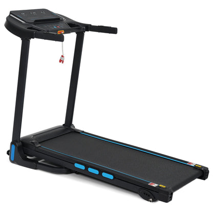 3.5Hp Hydraulic System Auto Foldable Treadmill with Incline - Black