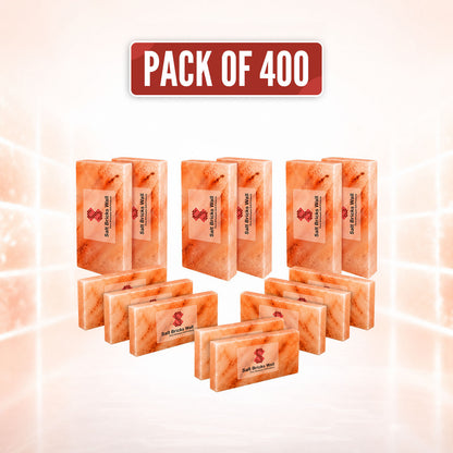 Himalayan Salt Tiles 8x4x1 – 400 Pack for Salt Wall & Sauna