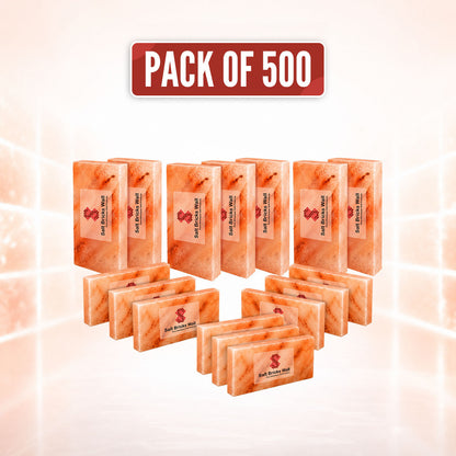 Himalayan Salt Bricks 8x4x1 – 500 Pack for Salt Wall Projects